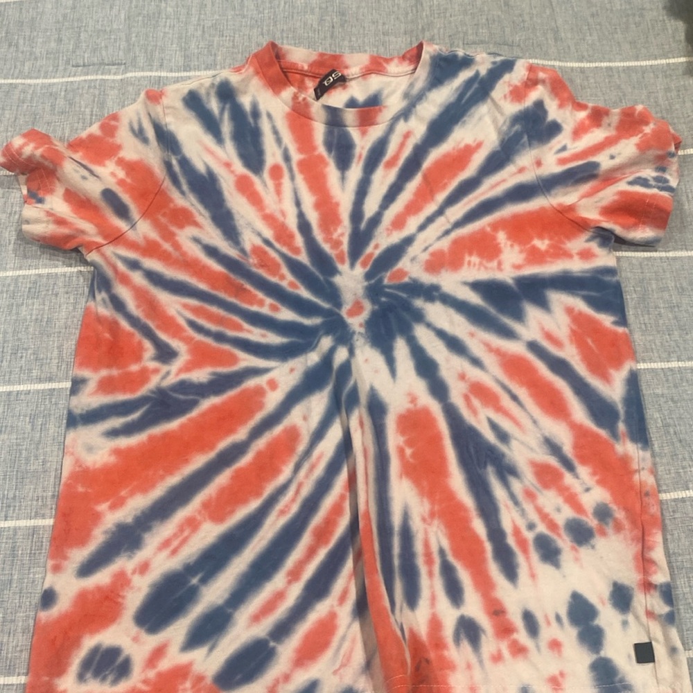 “RSQ Tie Dyed Blue & Red Shirt”